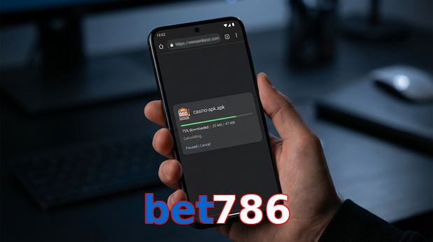 Main screen of Bet786 apk page for PK players