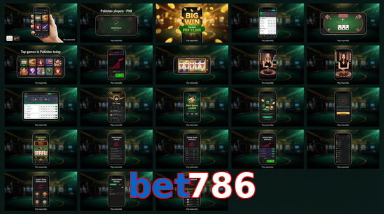 Main screen of Bet786 bet page for PK players